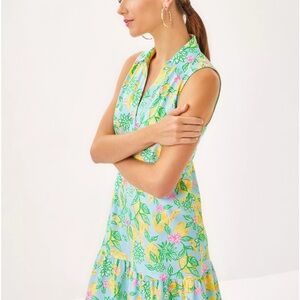 Lilly Pulitzer Reigan Dress Bluette Make Lemonade